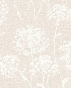 Carolyn Cream Dandelion Wallpaper by Advantage