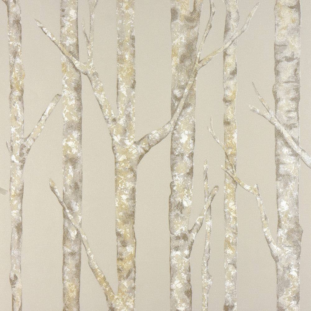 Cameron Beige Trees Wallpaper by Advantage Nature Covers about 57.8 square feet 21-in by 33-ft long roll Unpasted 12 - Fabric Carolina -