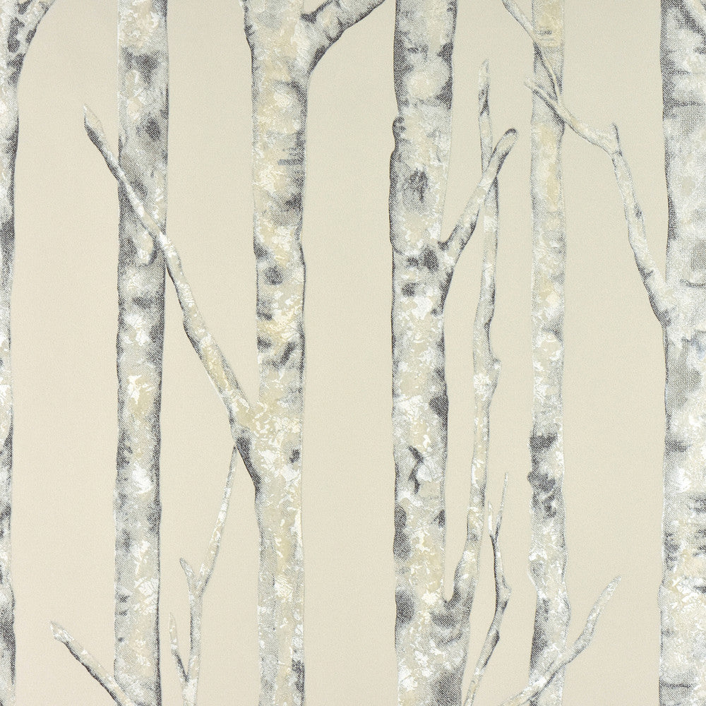 Cameron Cream Trees Wallpaper by Advantage Nature Covers about 57.8 square feet 21-in by 33-ft long roll Unpasted 12 - Fabric Carolina -
