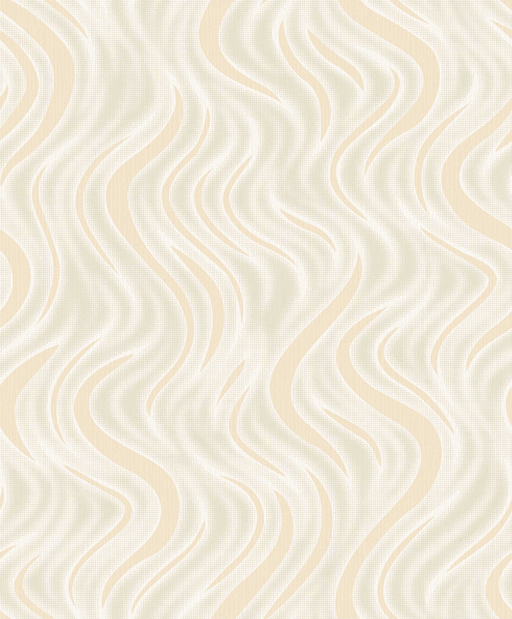 Roxie Gold Wave Wallpaper by Advantage Nature Covers about 57.8 square feet 21-in by 33-ft long roll Unpasted 25 - Fabric Carolina -