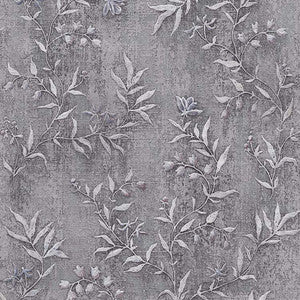 Dahlia Grey Trail Wallpaper by Advantage
