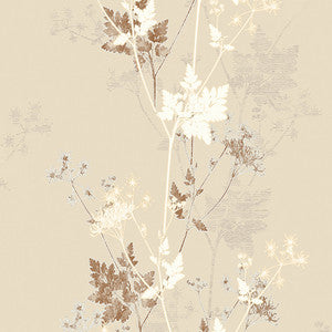 Tara Cream Sprig Wallpaper by Advantage