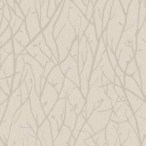 Kaden Beige Branches Wallpaper by Advantage