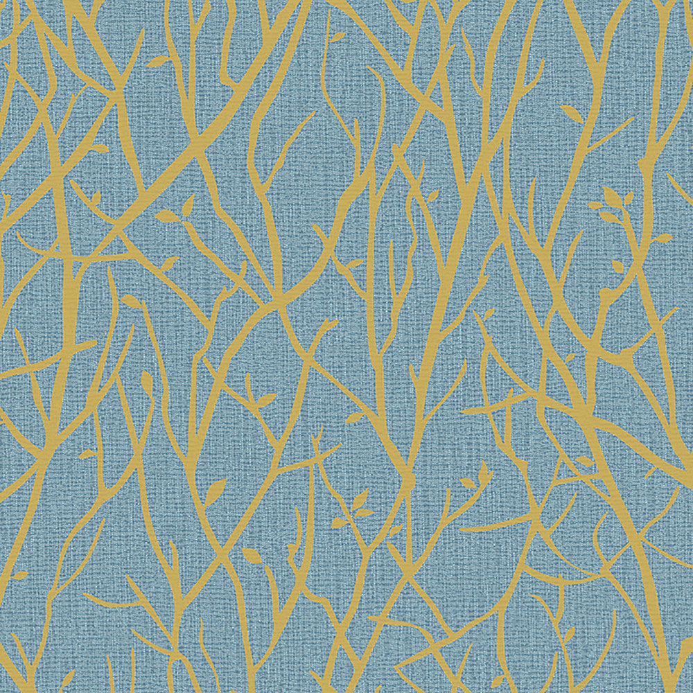 Kaden Slate Branches Wallpaper by Advantage Nature Covers about 57.8 square feet 21-in by 33-ft long roll Unpasted 21 - Fabric Carolina -