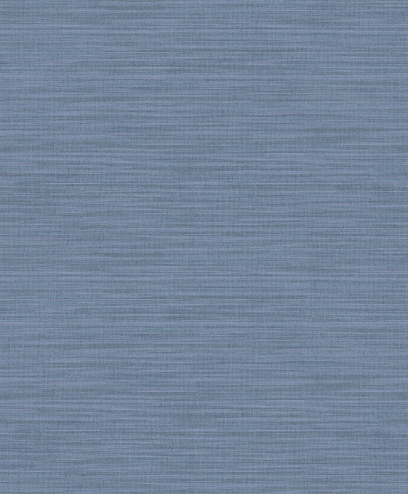 Ashleigh Blue Linen Texture Wallpaper by Advantage Surfaces Covers about 57.8 square feet 21-in by 33-ft long roll Unpasted 25 - Fabric Carolina -