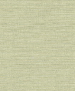 Ashleigh Green Linen Texture Wallpaper by Advantage