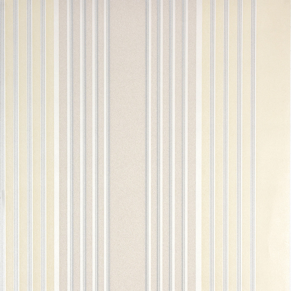 Vickie Taupe Stripe Wallpaper by Advantage Surfaces Covers about 57.8 square feet 21-in by 33-ft long roll Unpasted 0 - Fabric Carolina -