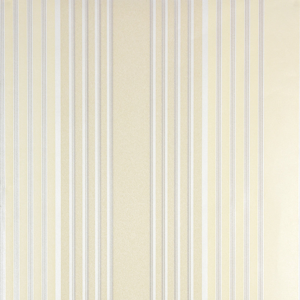 Vickie Beige Stripe Wallpaper by Advantage Surfaces Covers about 57.8 square feet 21-in by 33-ft long roll Unpasted 0 - Fabric Carolina -