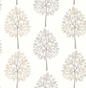 Tsai Grey Tree Wallpaper by Advantage
