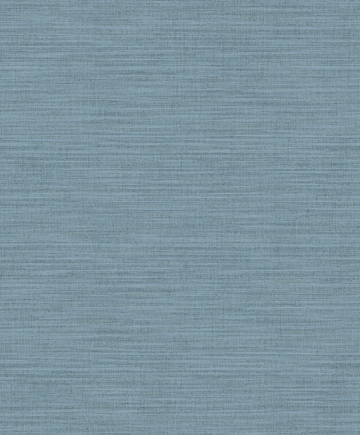 Colicchio Blue Linen Texture Wallpaper by Advantage Kitchen Covers about 57.8 square feet 21-in by 33-ft long roll Unpasted 25 - Fabric Carolina -
