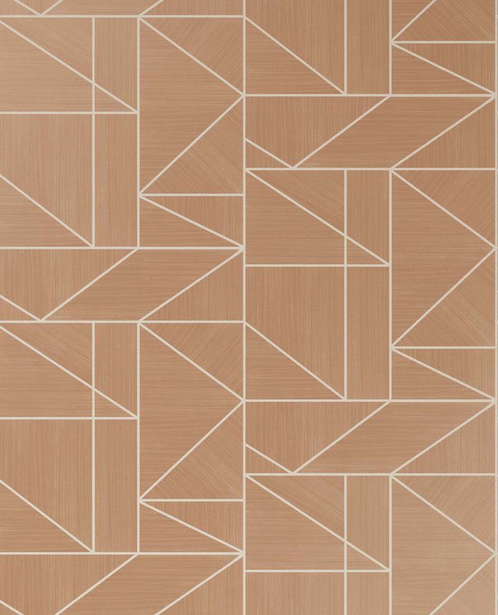 Ina Rose Geometric Wallpaper by Advantage Kitchen Covers about 56.4 square feet 20.5-in by 33-ft long roll Unpasted 12.6 - Fabric Carolina -