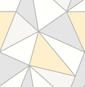 Apex Yellow Geometric Wallpaper by Advantage