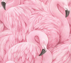 Horace Pink Flamingos Wallpaper by Advantage