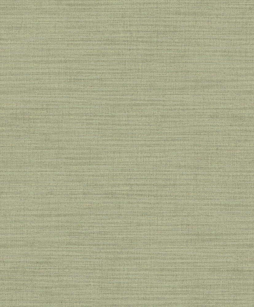 Zora Light Green Linen Texture Wallpaper by Advantage Bath Covers about 57.8 square feet 21-in by 33-ft long roll Unpasted 25 - Fabric Carolina -
