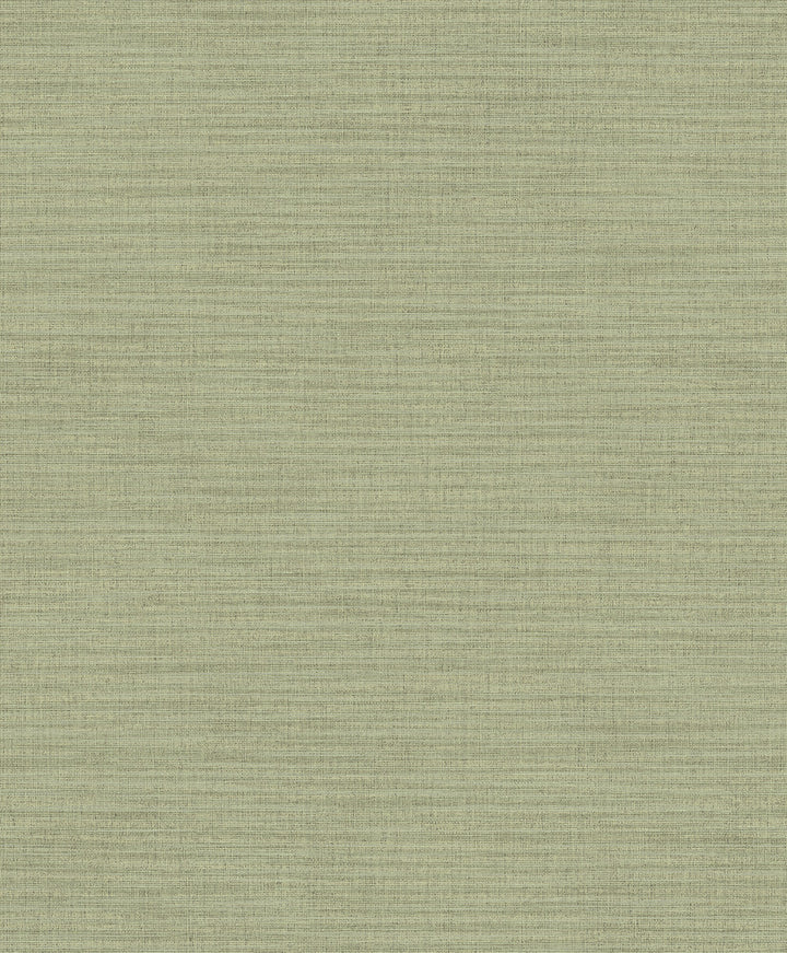 Zora Light Green Linen Texture Wallpaper by Advantage Bath Covers about 57.8 square feet 21-in by 33-ft long roll Unpasted 25 - Fabric Carolina -