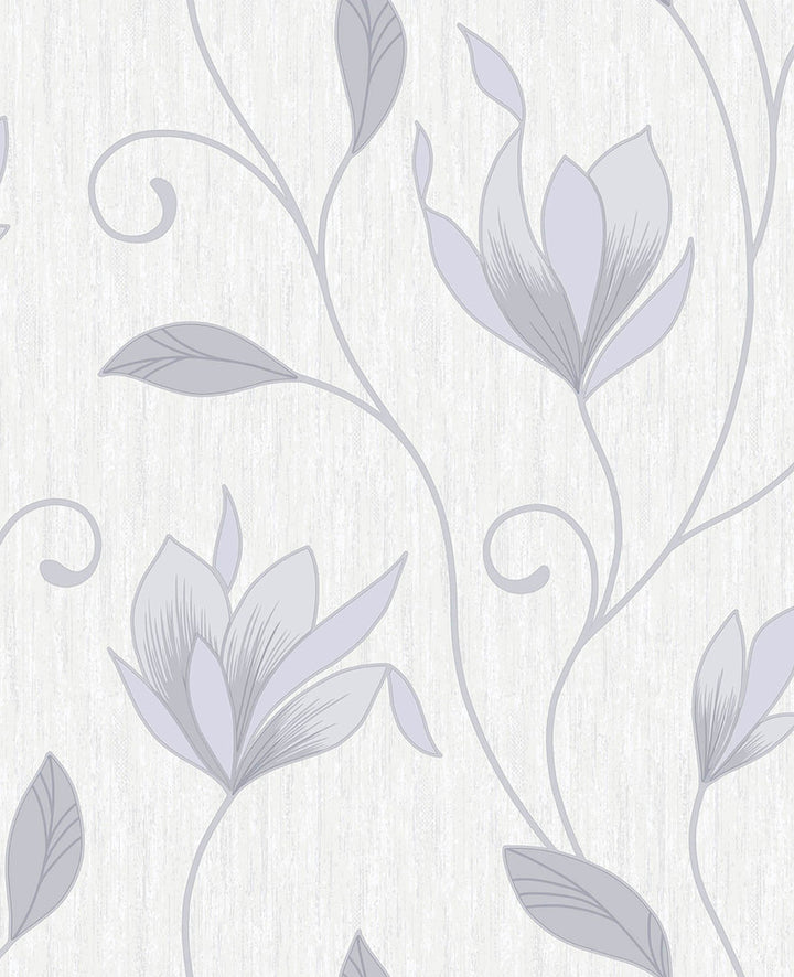 Gallagher Ivory Floral Trail Wallpaper by Advantage Bath Covers about 56.4 square feet 20.5-in by 33-ft long roll Unpasted 25.2 - Fabric Carolina -