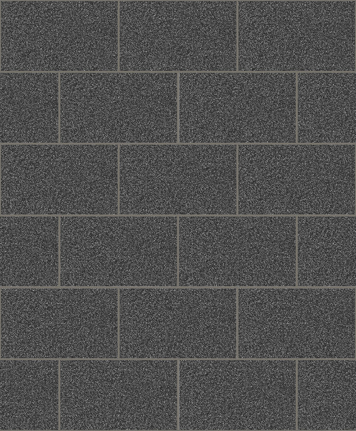 Neale Black Subway Tile Wallpaper by Advantage Bath Covers about 56.4 square feet 20.5-in by 33-ft long roll Unpasted 25.2 - Fabric Carolina -