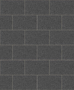 Neale Black Subway Tile Wallpaper by Advantage
