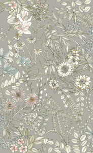 Full Bloom Beige Floral Wallpaper by A-Street Prints