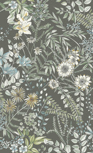 Full Bloom Taupe Floral Wallpaper by A-Street Prints