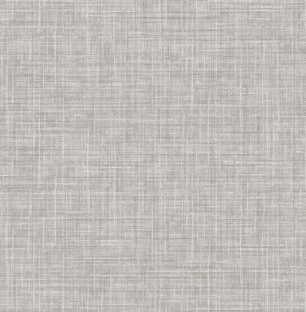 Mendocino Grey Linen Wallpaper by A-Street Prints Folklore Covers about 56.4 square feet 20.5-in by 33-ft long roll Unpasted 0 - Fabric Carolina -