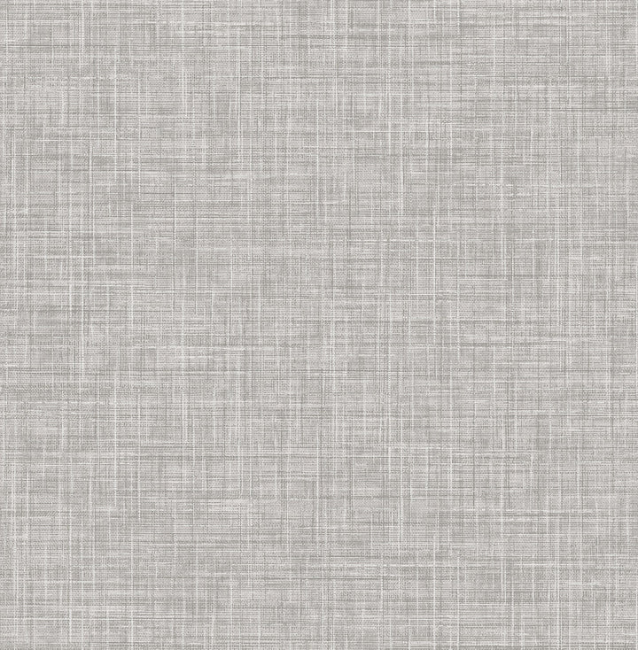 Mendocino Grey Linen Wallpaper by A-Street Prints Folklore Covers about 56.4 square feet 20.5-in by 33-ft long roll Unpasted 0 - Fabric Carolina -