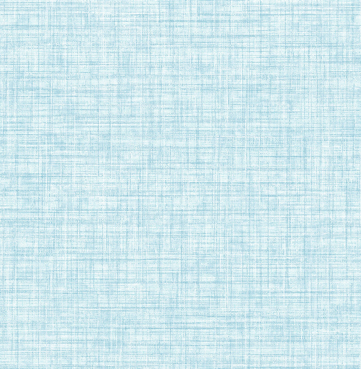 Mendocino Blue Linen Wallpaper by A-Street Prints Folklore Covers about 56.4 square feet 20.5-in by 33-ft long roll Unpasted 0 - Fabric Carolina -
