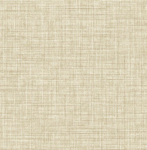 Mendocino Light Brown Linen Wallpaper by A-Street Prints