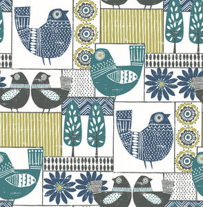 Hennika Multicolor Patchwork Wallpaper by A-Street Prints