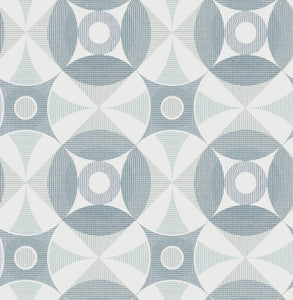 Ellis Teal Geometric Wallpaper by A-Street Prints
