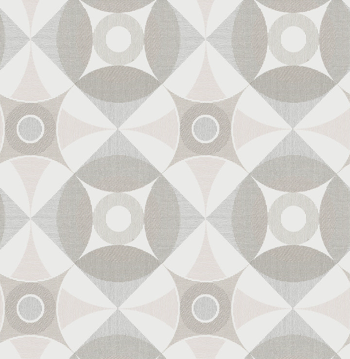 Ellis Light Brown Geometric Wallpaper by A-Street Prints Folklore Covers about 56.4 square feet 20.5-in by 33-ft long roll Unpasted 10.4 - Fabric Carolina -