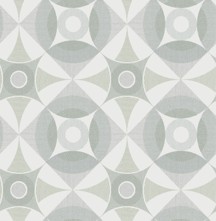 Ellis Sage Geometric Wallpaper by A-Street Prints Folklore Covers about 56.4 square feet 20.5-in by 33-ft long roll Unpasted 10.4 - Fabric Carolina -