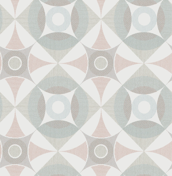 Ellis Multicolor Geometric Wallpaper by A-Street Prints Folklore Covers about 56.4 square feet 20.5-in by 33-ft long roll Unpasted 10.4 - Fabric Carolina -