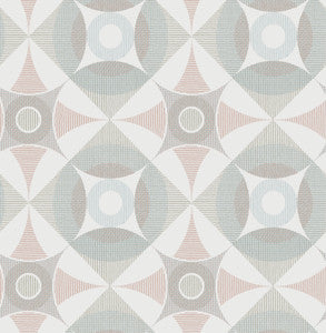 Ellis Multicolor Geometric Wallpaper by A-Street Prints