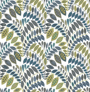 Fiddlehead Green Botanical Wallpaper by A-Street Prints