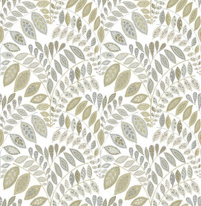 Fiddlehead Grey Botanical Wallpaper by A-Street Prints