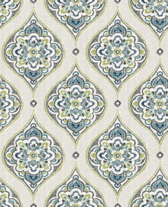 Adele Green Damask Wallpaper by A-Street Prints