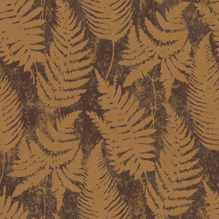 Whistler Brown Leaf Wallpaper by Engblad & Co Lounge Luxe Covers about 57.8 square feet 21-in by 33-ft long roll Unpasted 21 - Fabric Carolina -