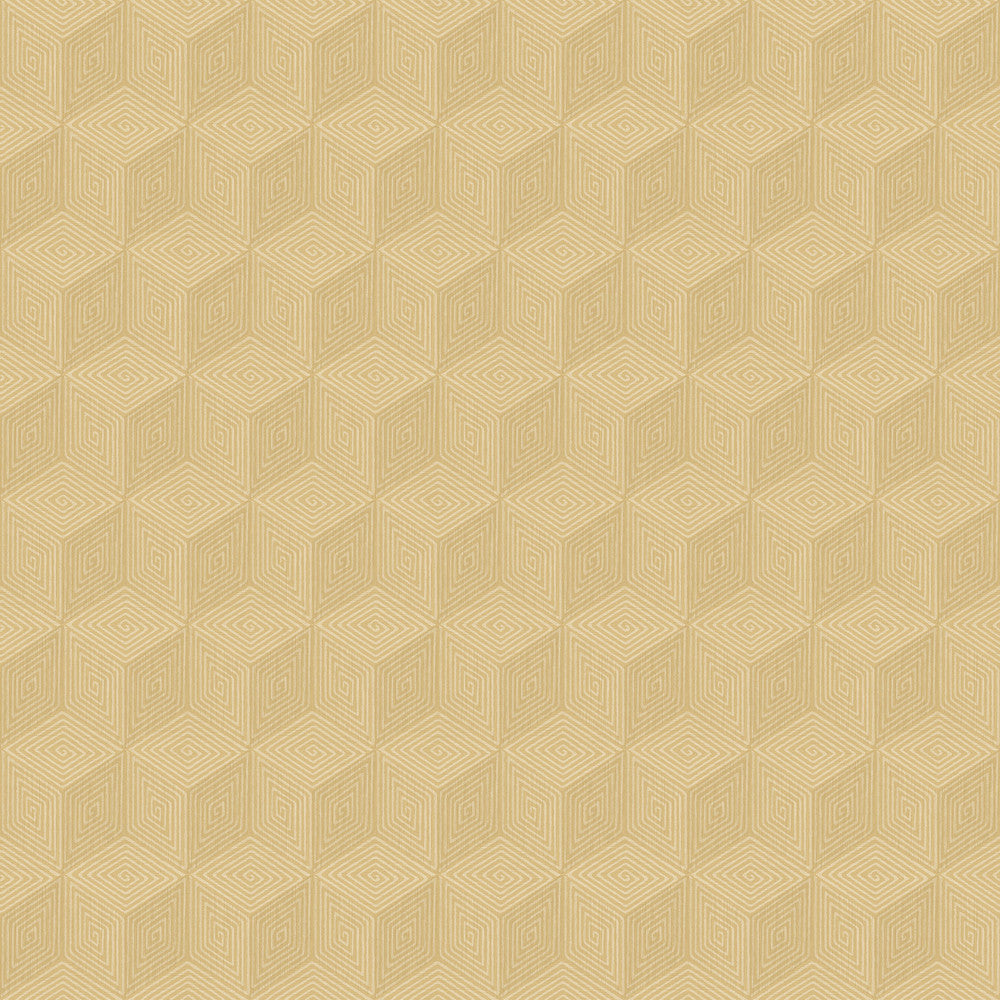 Claremont Wheat Geometric Wallpaper by Engblad & Co Lounge Luxe Covers about 57.8 square feet 21-in by 33-ft long roll Unpasted 5.25 - Fabric Carolina -
