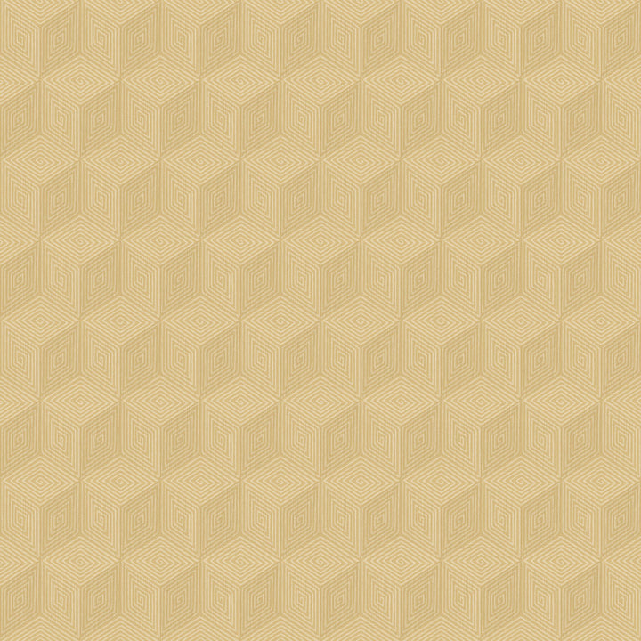 Claremont Wheat Geometric Wallpaper by Engblad & Co Lounge Luxe Covers about 57.8 square feet 21-in by 33-ft long roll Unpasted 5.25 - Fabric Carolina -