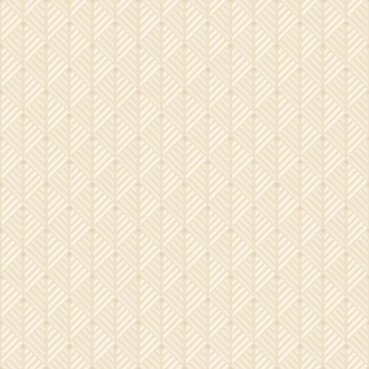 Opera Cream Geometric Wallpaper by Engblad & Co Lounge Luxe Covers about 57.8 square feet 21-in by 33-ft long roll Unpasted 5.25 - Fabric Carolina -