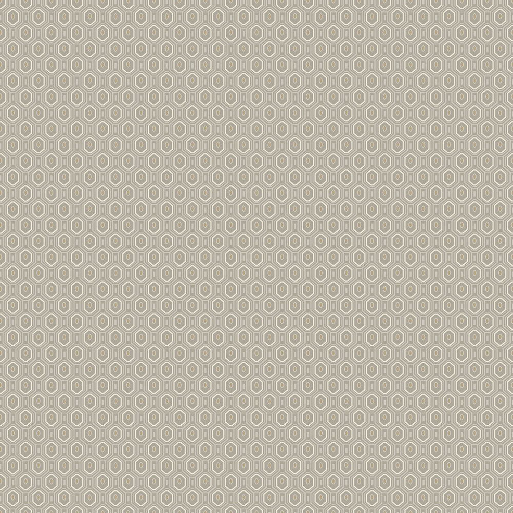 Ambassador Grey Geometric Wallpaper by Engblad & Co Lounge Luxe Covers about 57.8 square feet 21-in by 33-ft long roll Unpasted 2.5 - Fabric Carolina -