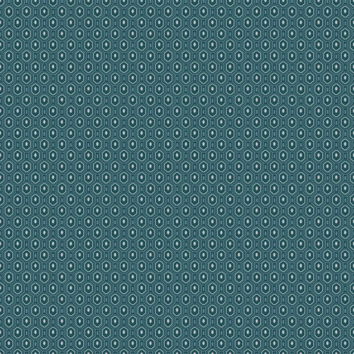 Ambassador Blue Geometric Wallpaper by Engblad & Co Lounge Luxe Covers about 57.8 square feet 21-in by 33-ft long roll Unpasted 2.5 - Fabric Carolina -