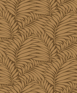 Myfair Brown Leaf Wallpaper by Engblad & Co