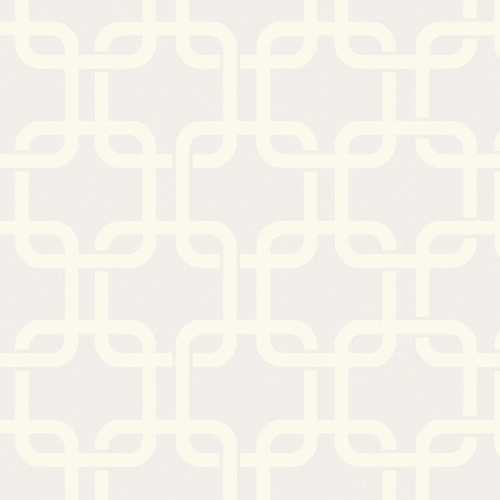 Waldorf Ivory Flocked Links Wallpaper by Engblad & Co Lounge Luxe Covers about 57.8 square feet 21-in by 33-ft long roll Unpasted 8.5 - Fabric Carolina -