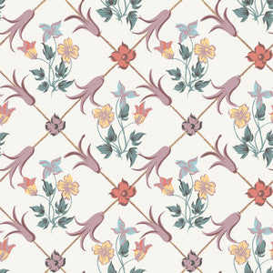 Tessin Multicolor Floral Geometric Wallpaper by Wall Vision