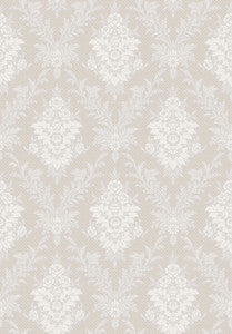 Sofia Light Grey Damask Wallpaper by Wall Vision
