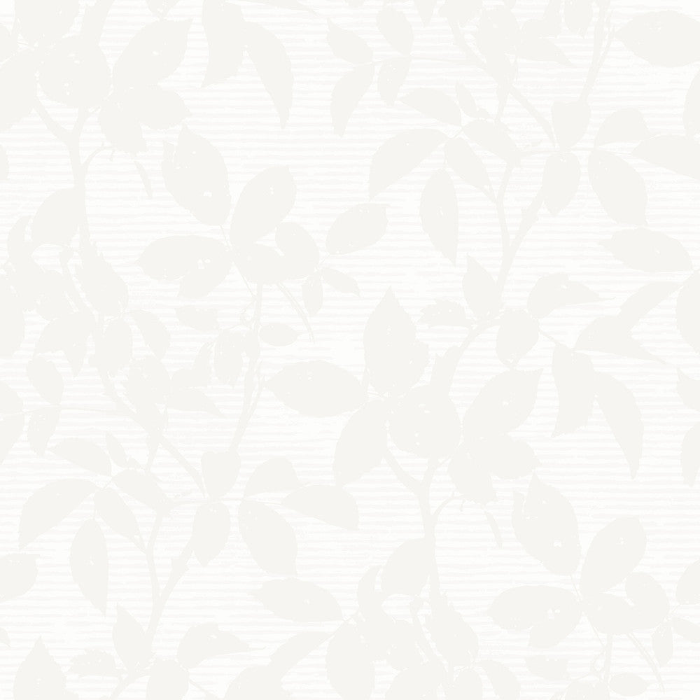 Terrace Champagne Leaf Silhouette Wallpaper by Wall Vision In Bloom Covers about 57.8 square feet 21-in by 33-ft long roll Unpasted 21 - Fabric Carolina -