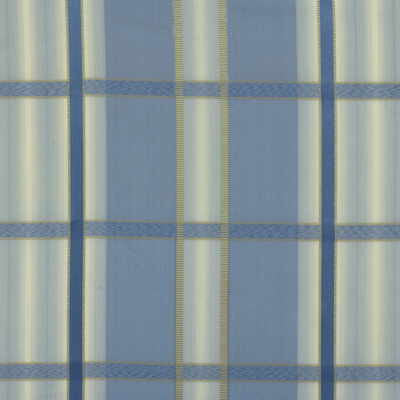 Empire Plaid Pacific by Kravet Couture Fabric - SILK - 100% China - Horizontal: 13.5 and Vertical: 5.5 54 - Fabric Carolina -