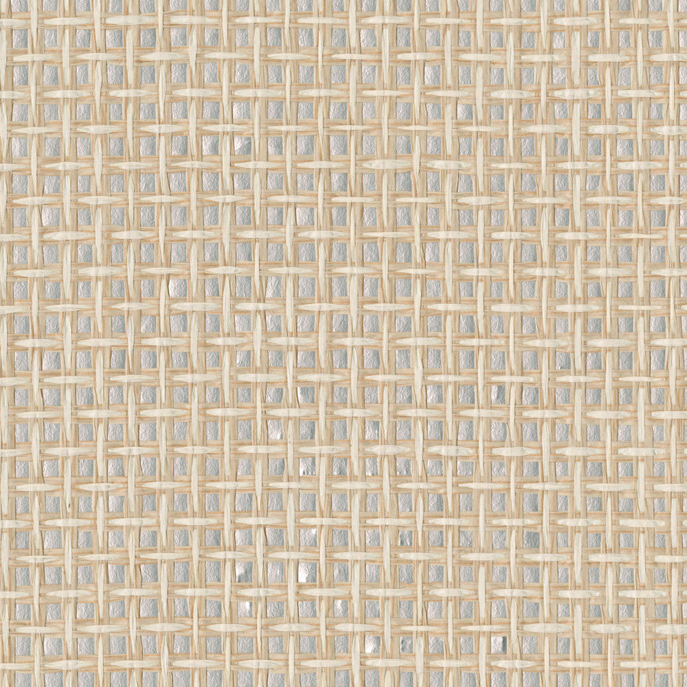 Wanchai Metallic Grasscloth Wallpaper by A-Street Prints Fibers Covers about 72 square feet China Unpasted No repeat, random match 36-in by 24-ft long roll - Fabric Carolina -